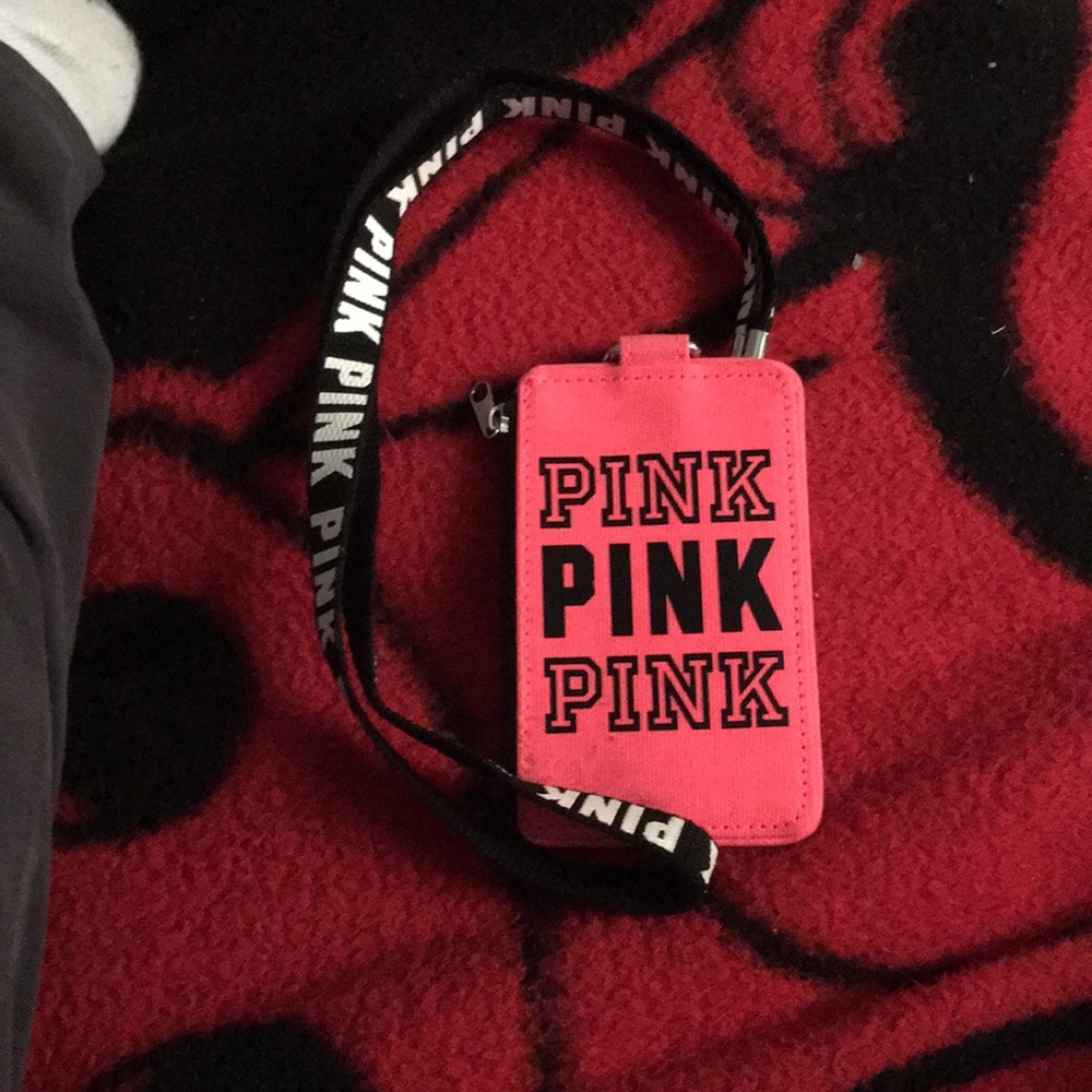 Pink id land yard